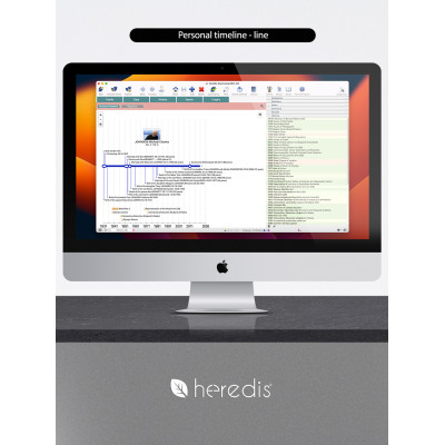 Family tree program for WINDOWS & MAC - HEREDIS 26