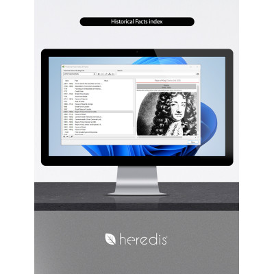 Family tree program for WINDOWS & MAC - HEREDIS 26