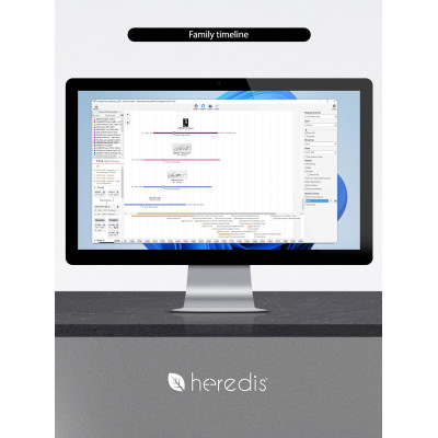 Family tree program for WINDOWS - HEREDIS 26